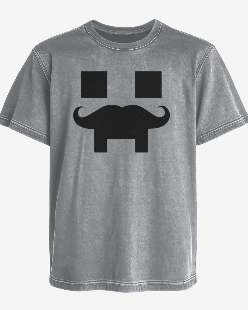 Polera desgastada Minecraft - Creeper Mustacho
