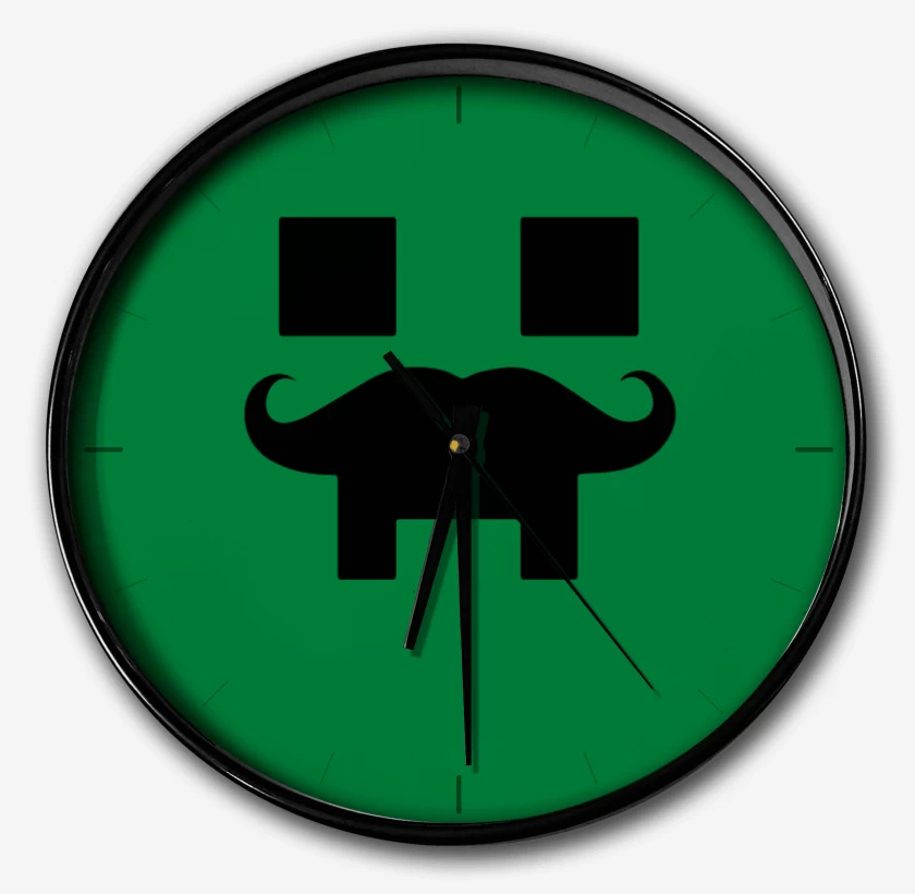 Reloj Verde jade de Minecraft - Creeper Mustacho