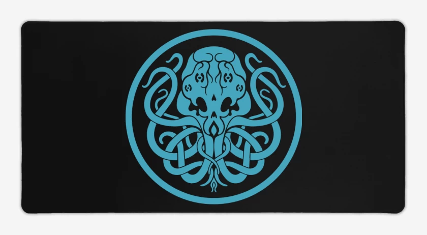 Mouse pad Gamer Negro de Cthulhu