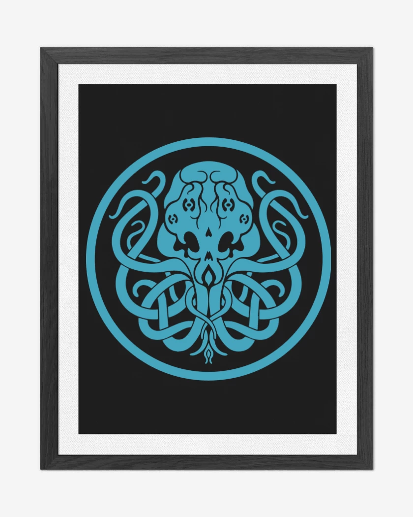 Cuadro decorativo Negro de Cthulhu
