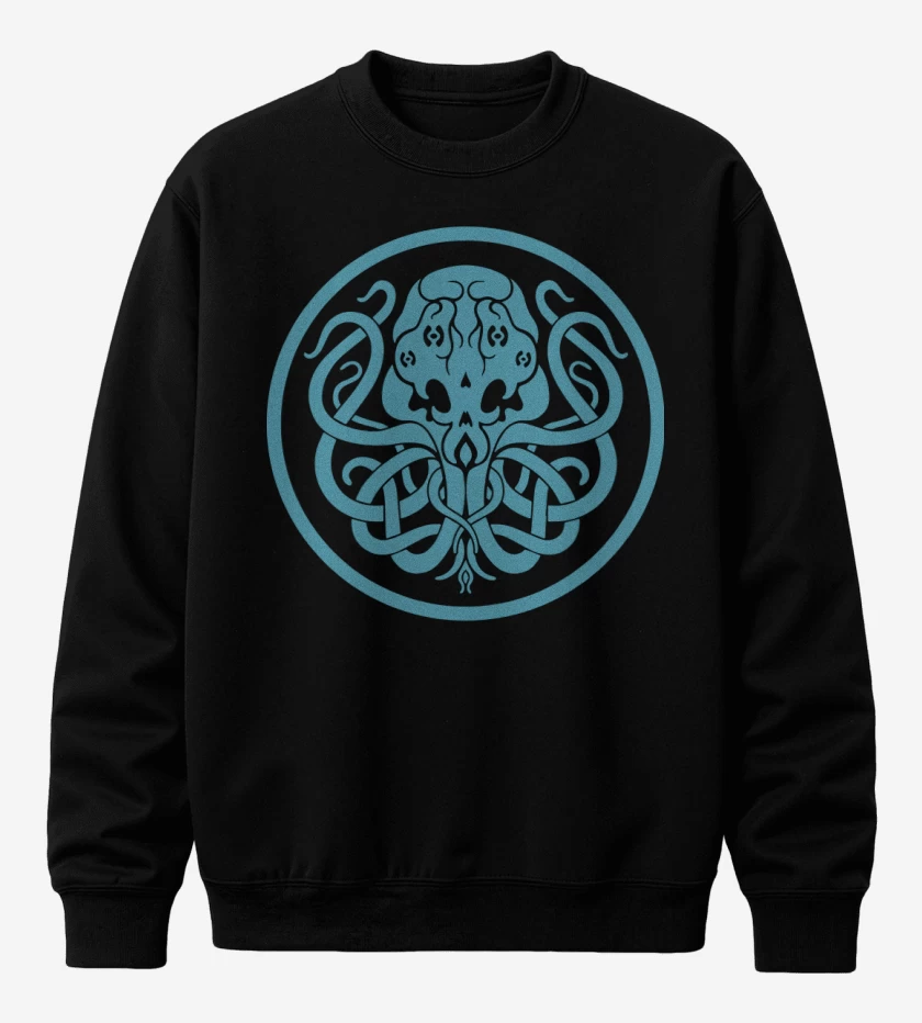 Poleron polo Negro de Cthulhu