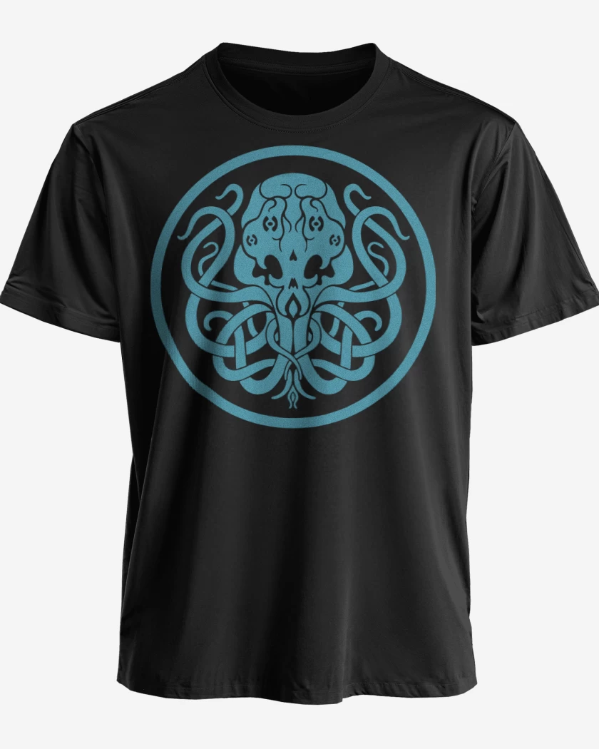 Polera premium Negro de Cthulhu