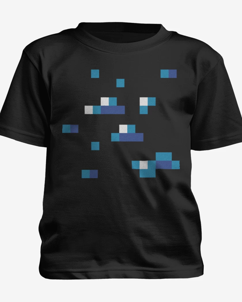 Polera de niño Negro de Minecraft - Diamond Block