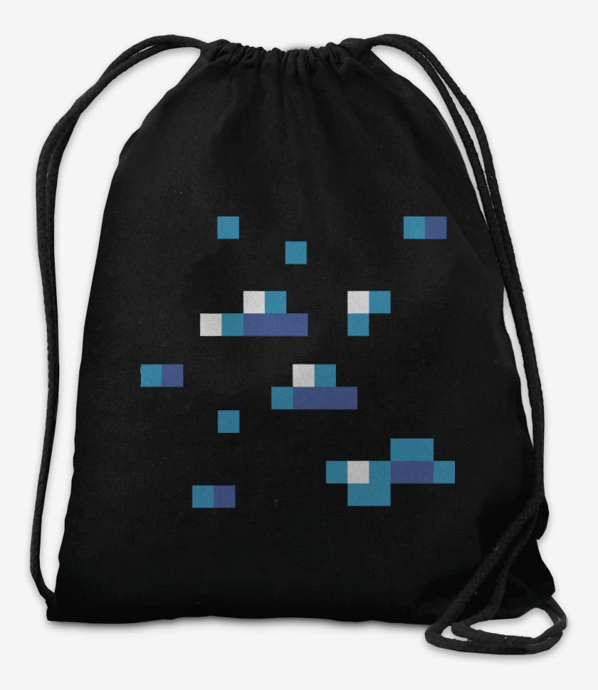 Mochila Negro de Minecraft - Diamond Block