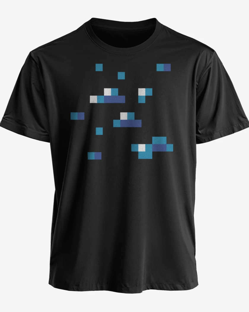 Polera premium Negro de Minecraft - Diamond Block