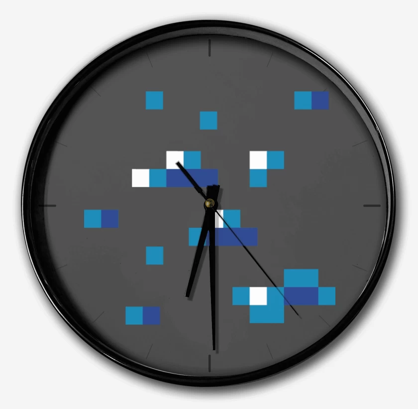 Reloj Carbon de Minecraft - Diamond Block