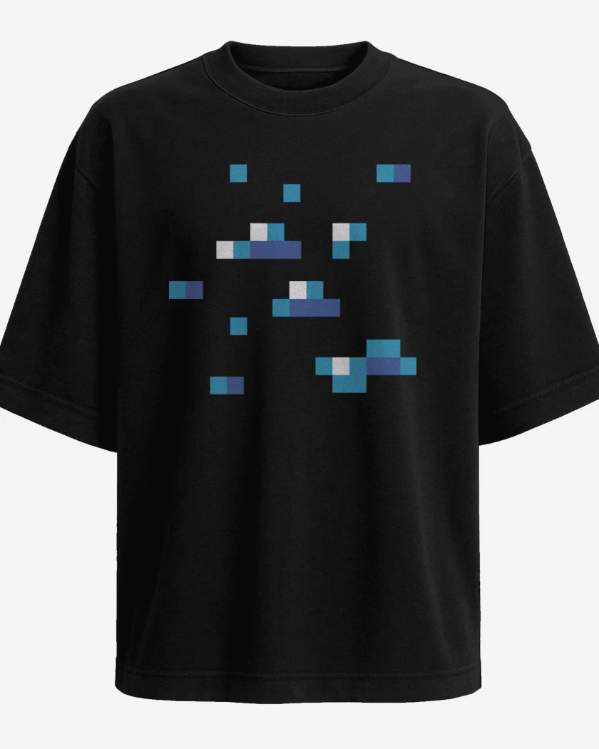 Polera Oversize Minecraft - Diamond Block
