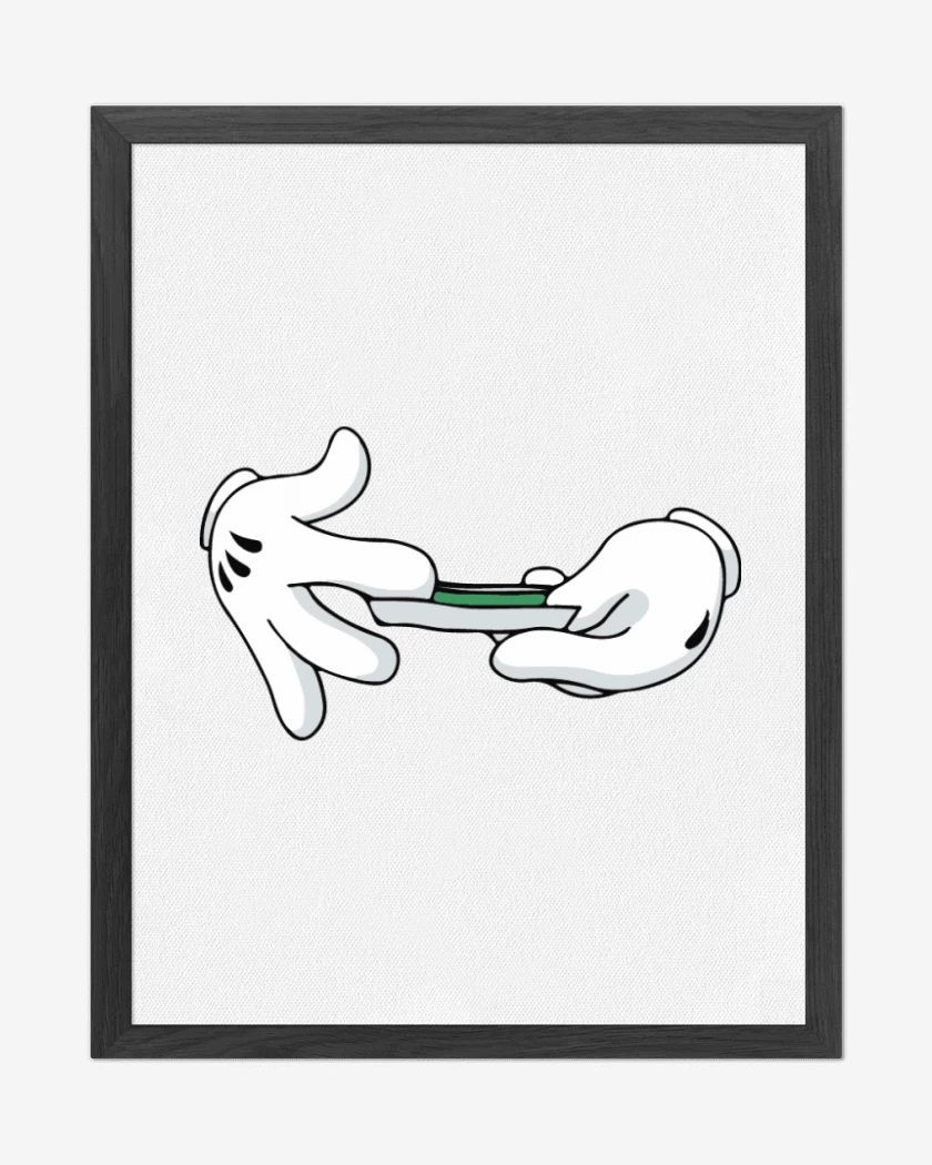 Cuadro decorativo Blanco de Mickey Hands - 1