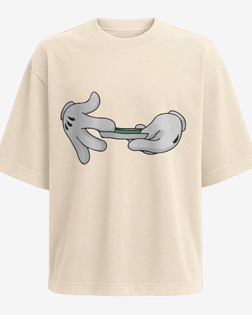 Polera Oversize Mickey Hands - 1