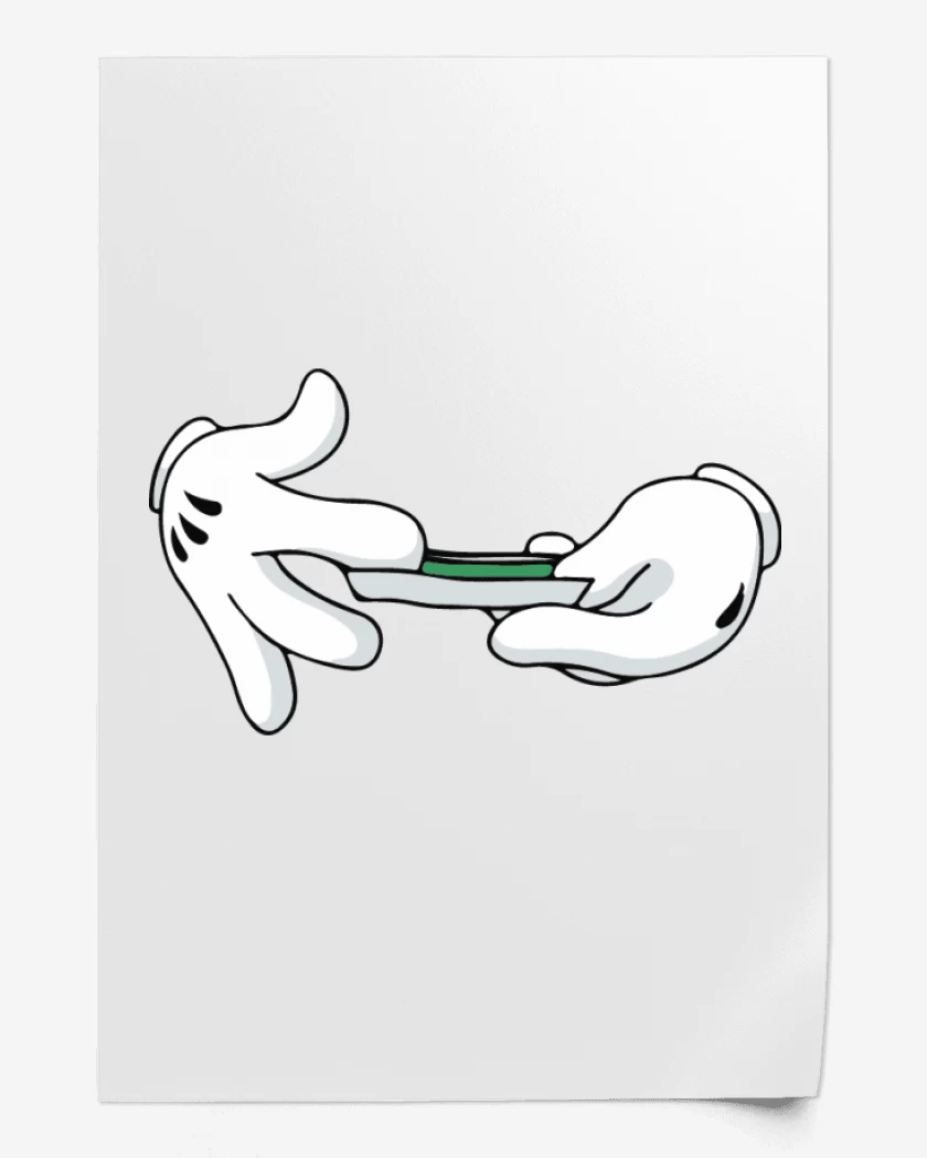 Print Mickey Hands - 1