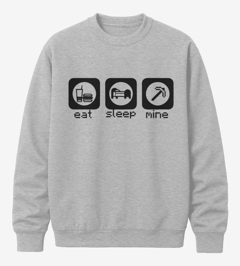 Poleron polo Minecraft - Eat, sleep, mine