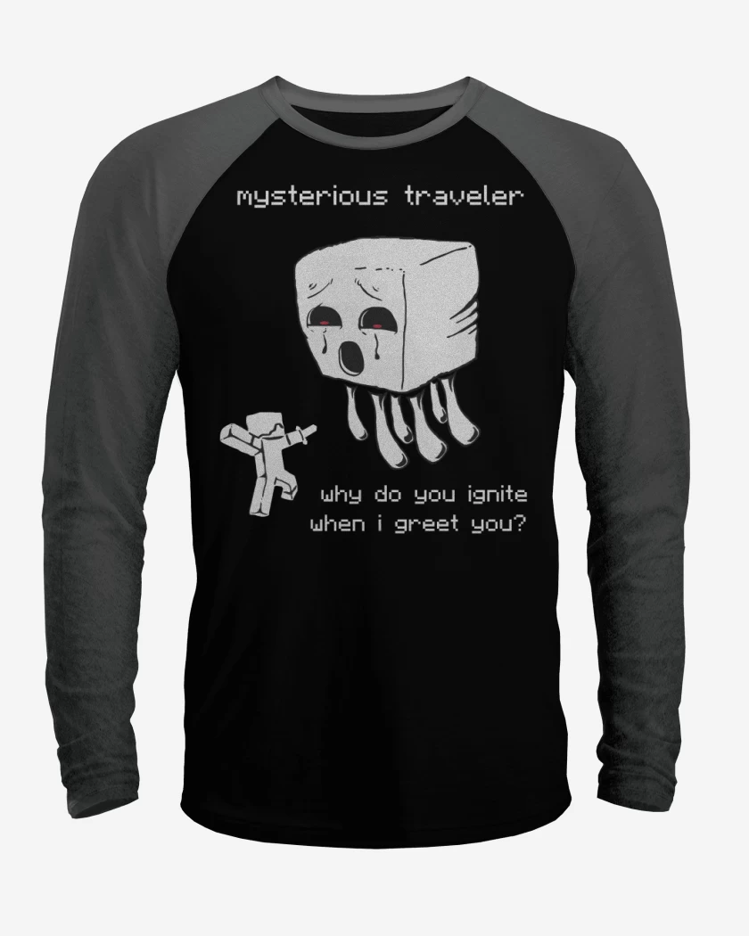 Polera Raglan Minecraft - Ghast