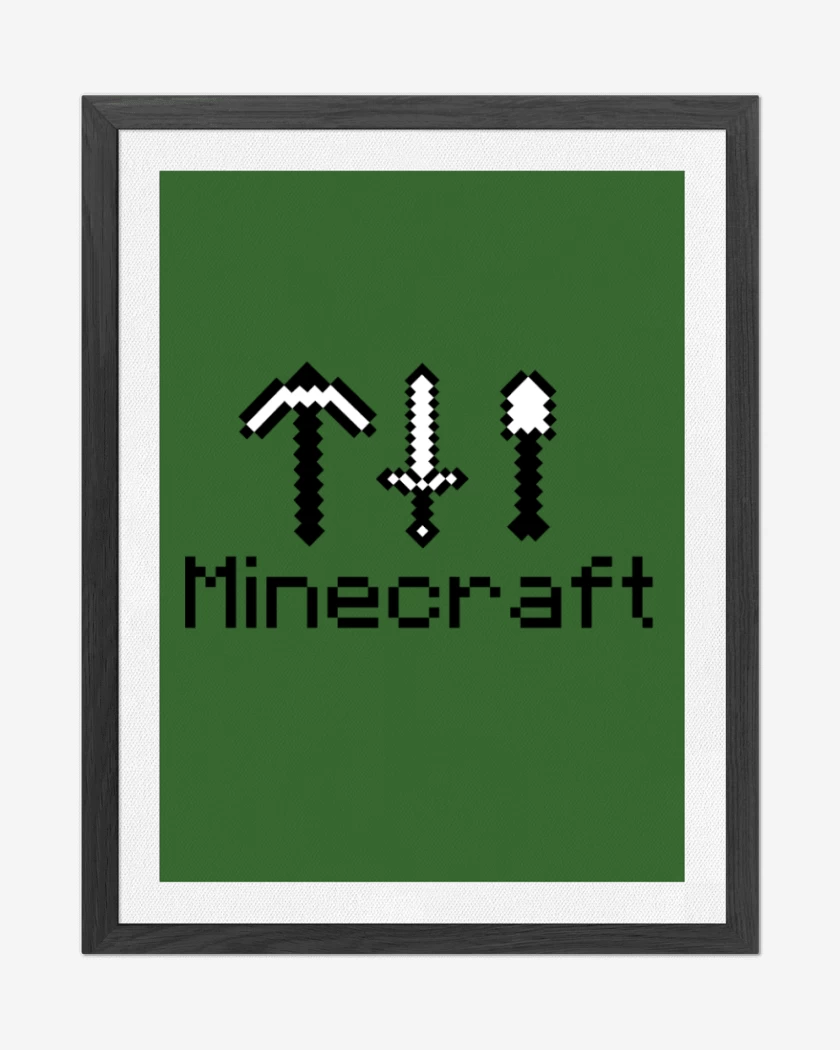 Cuadro decorativo Minecraft - Items