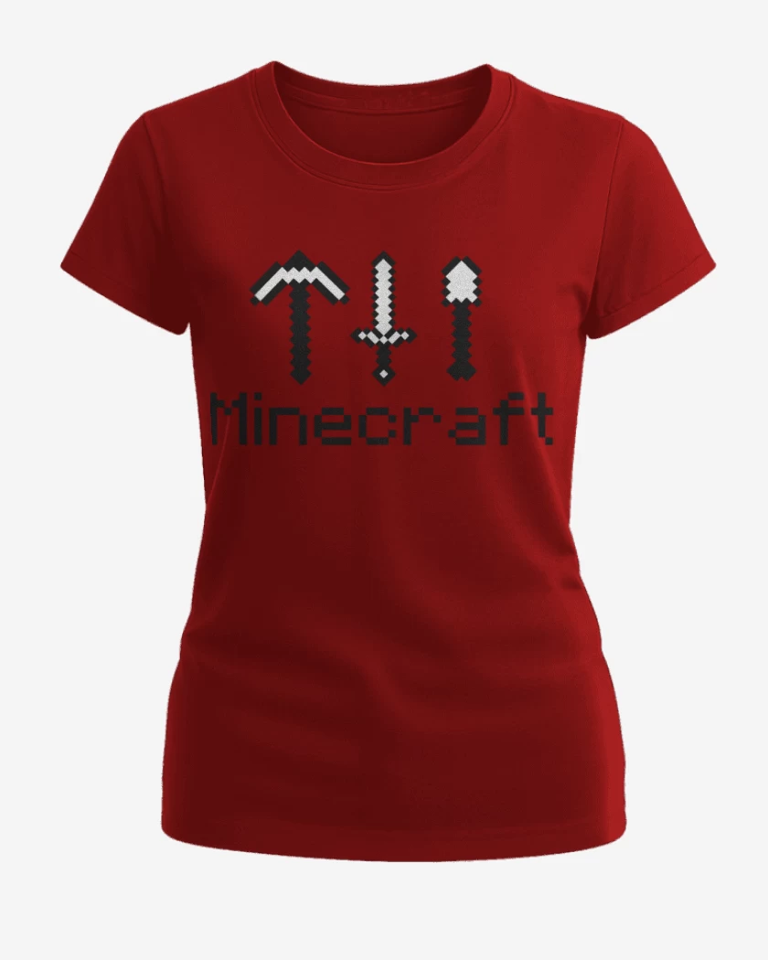 Polera de Mujer Rojo de Minecraft - Items