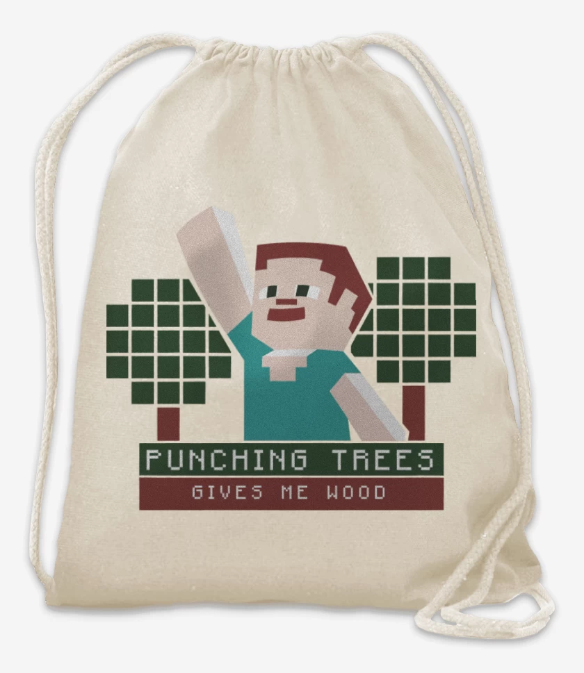 Mochila Minecraft - Punching Tress