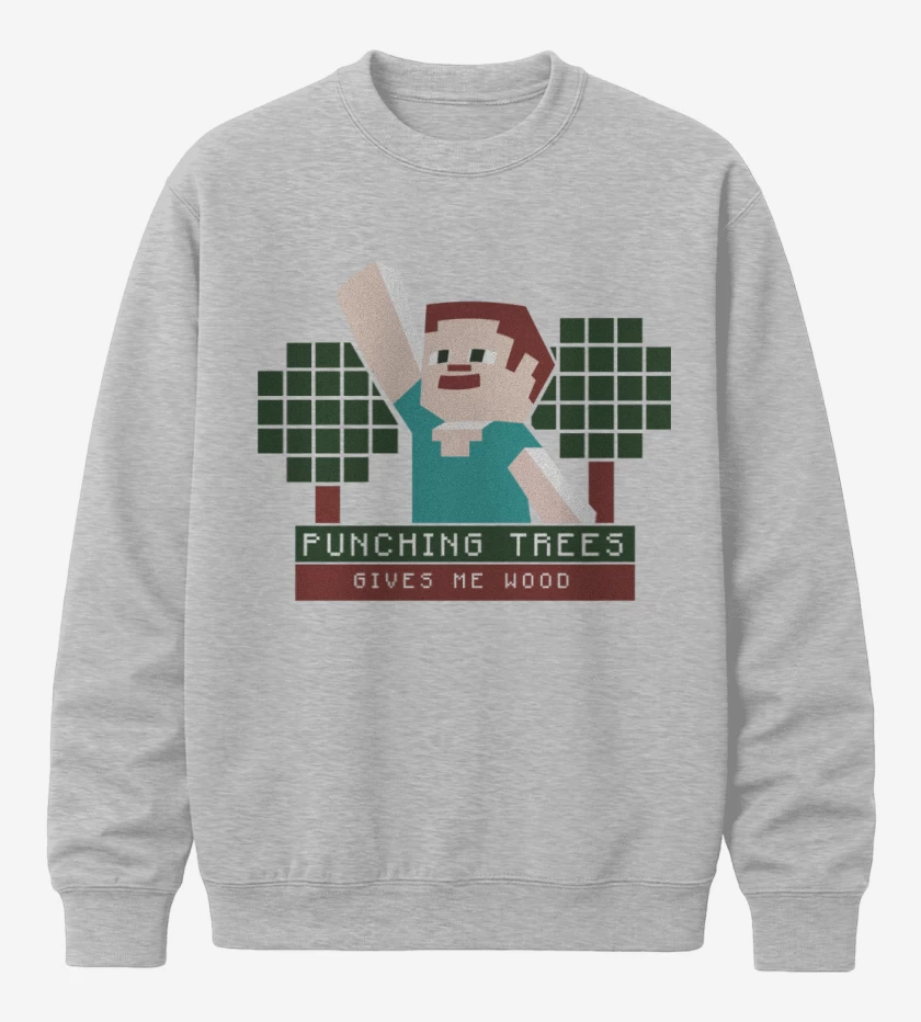 Poleron polo Minecraft - Punching Tress
