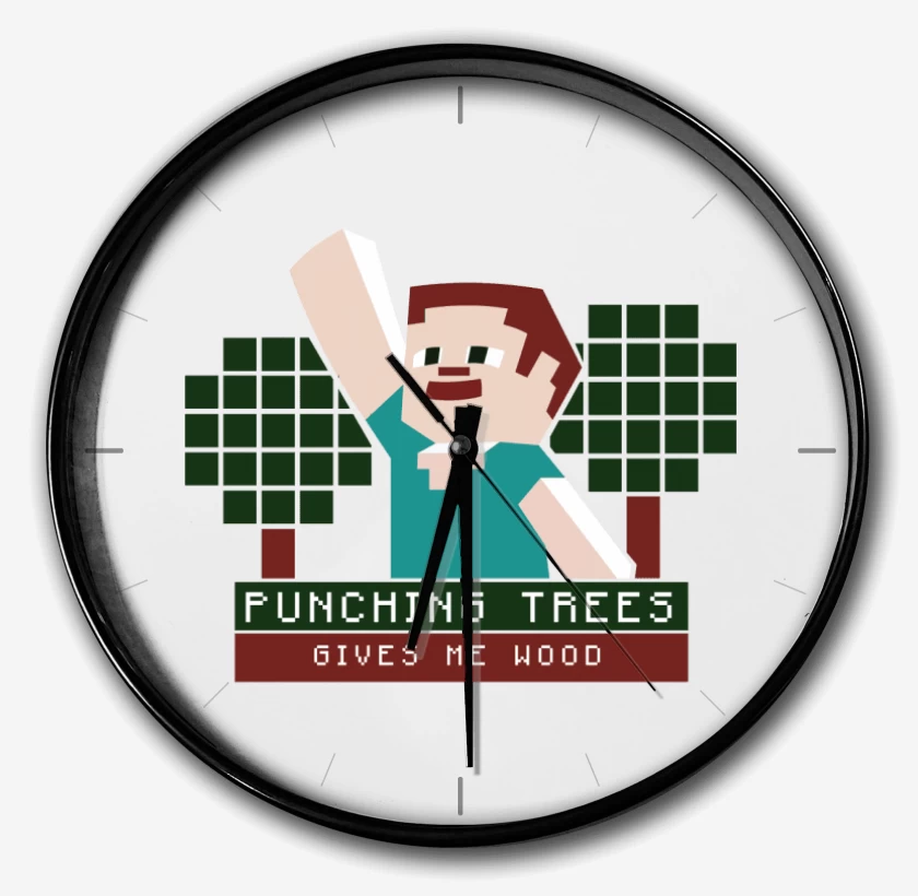 Reloj Minecraft - Punching Tress