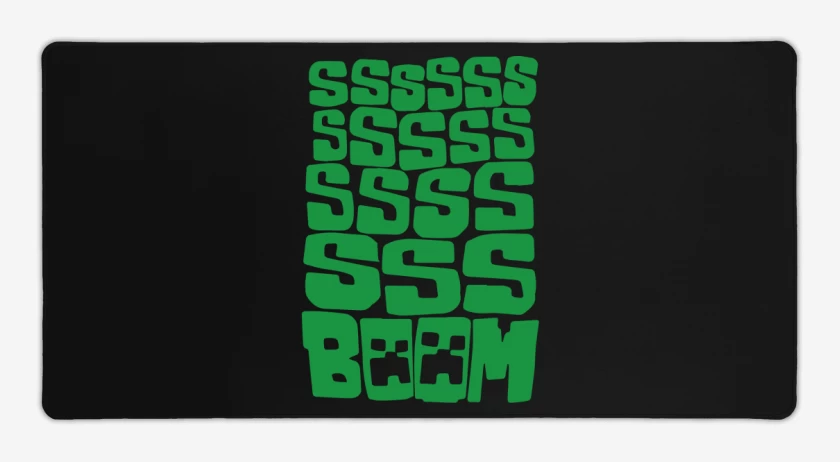 Mouse pad Gamer Minecraft - SSSSS BOOM