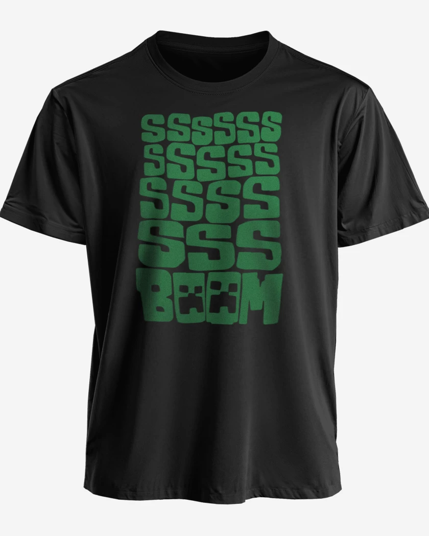 Polera Minecraft - SSSSS BOOM