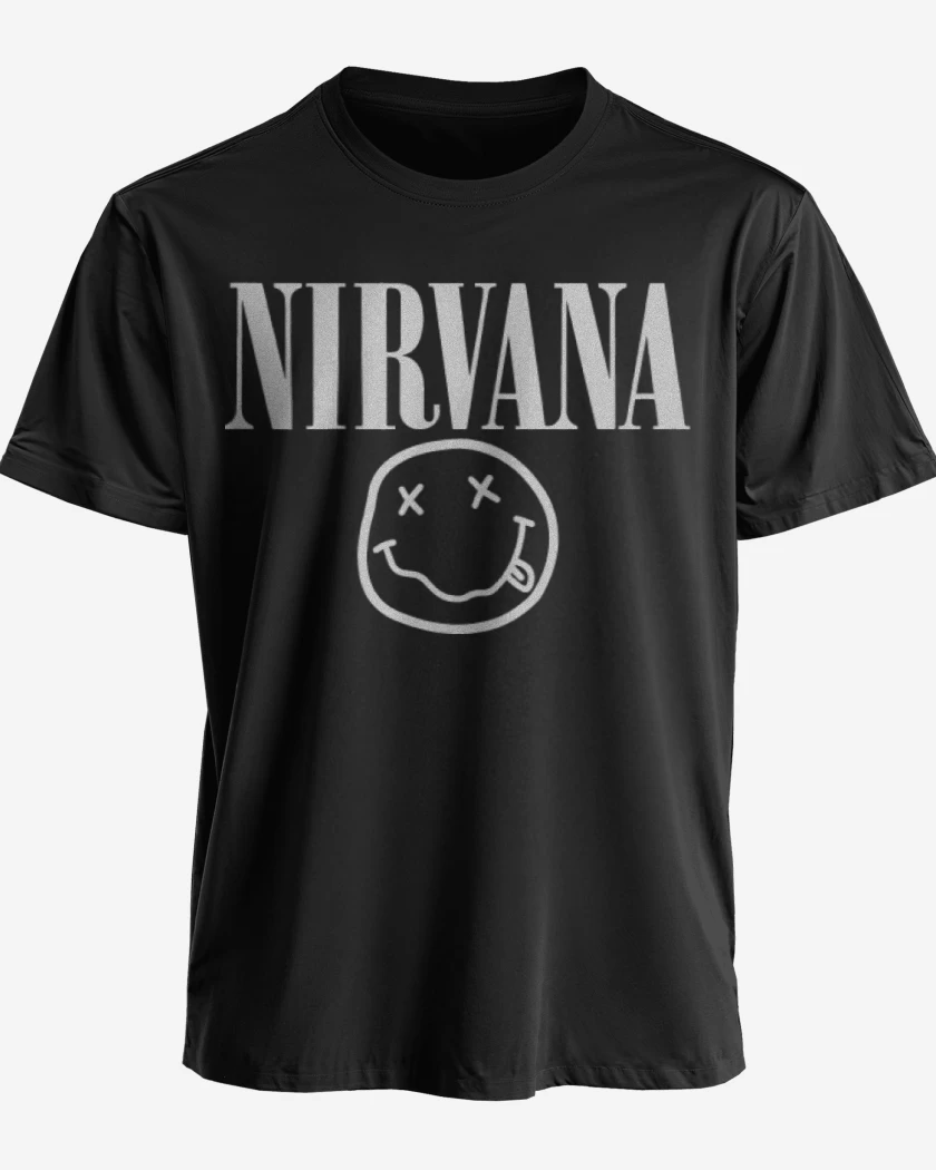 Polera premium Negro de Nirvana - Smile