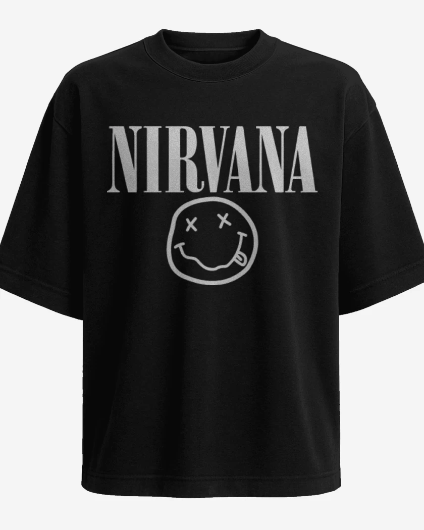 Polera Oversize Nirvana - Smile