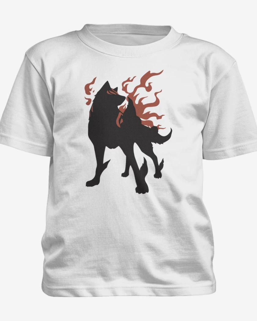 Polera de niño Blanco de Okami - Amaterasu