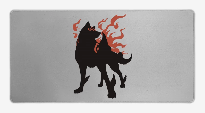 Mouse pad Gamer Gris Melange de Okami - Amaterasu