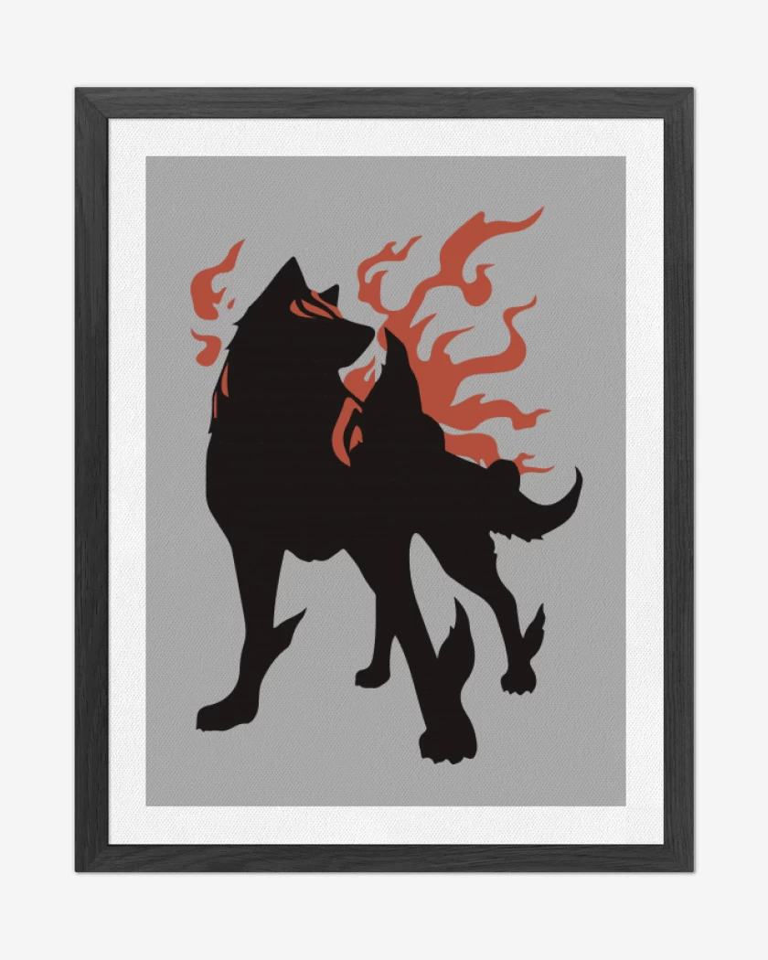 Cuadro decorativo Gris Melange de Okami - Amaterasu