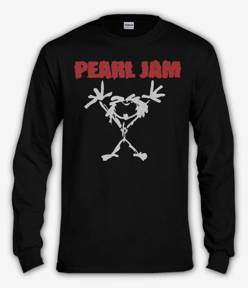 Polera manga larga Negro de Pearl Jam