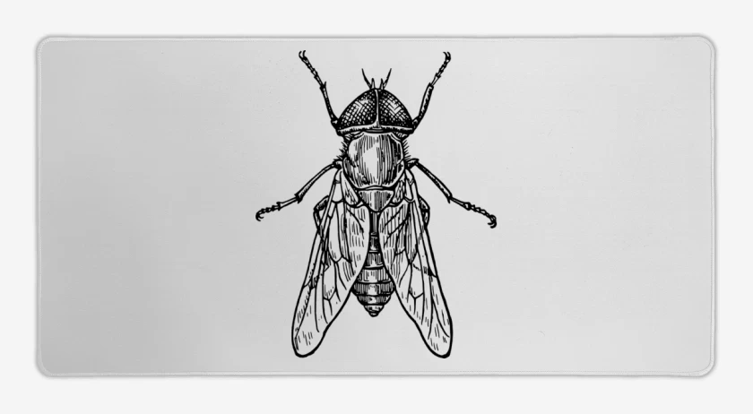 Mouse pad Gamer Blanco de mosca