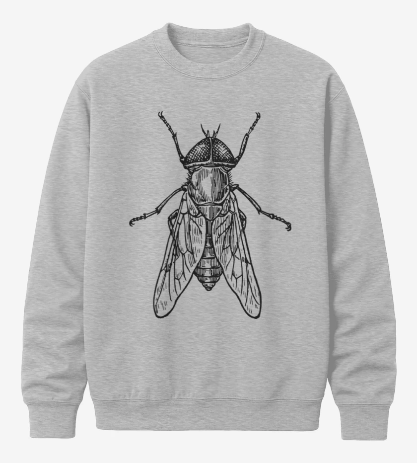 Poleron polo Gris Melange de mosca