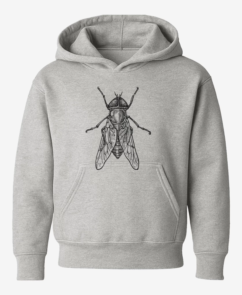 Poleron de niño Gris Melange de mosca