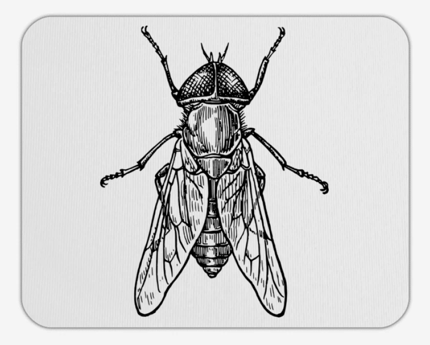 Mousepad Blanco de mosca