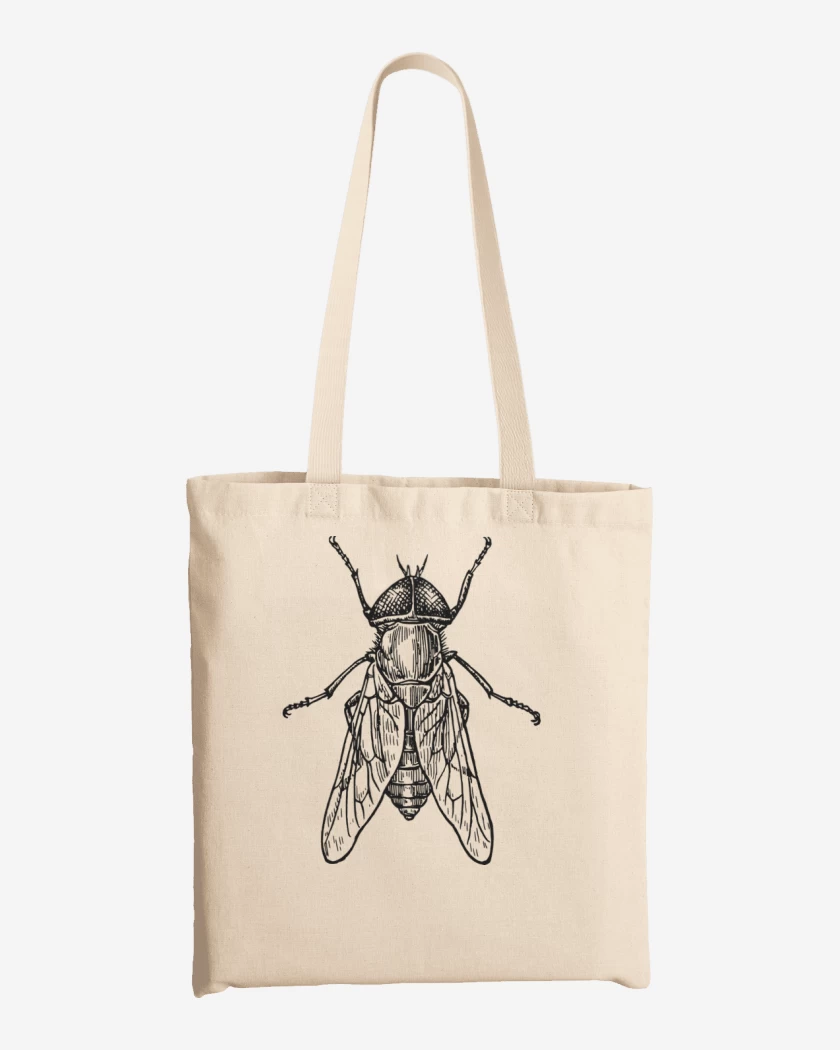 Totebag Blanco de mosca