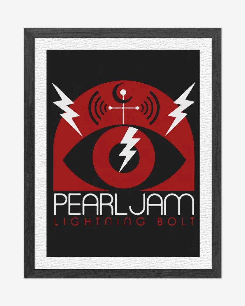 Cuadro decorativo Negro de Pearl Jam - Lightning BolT