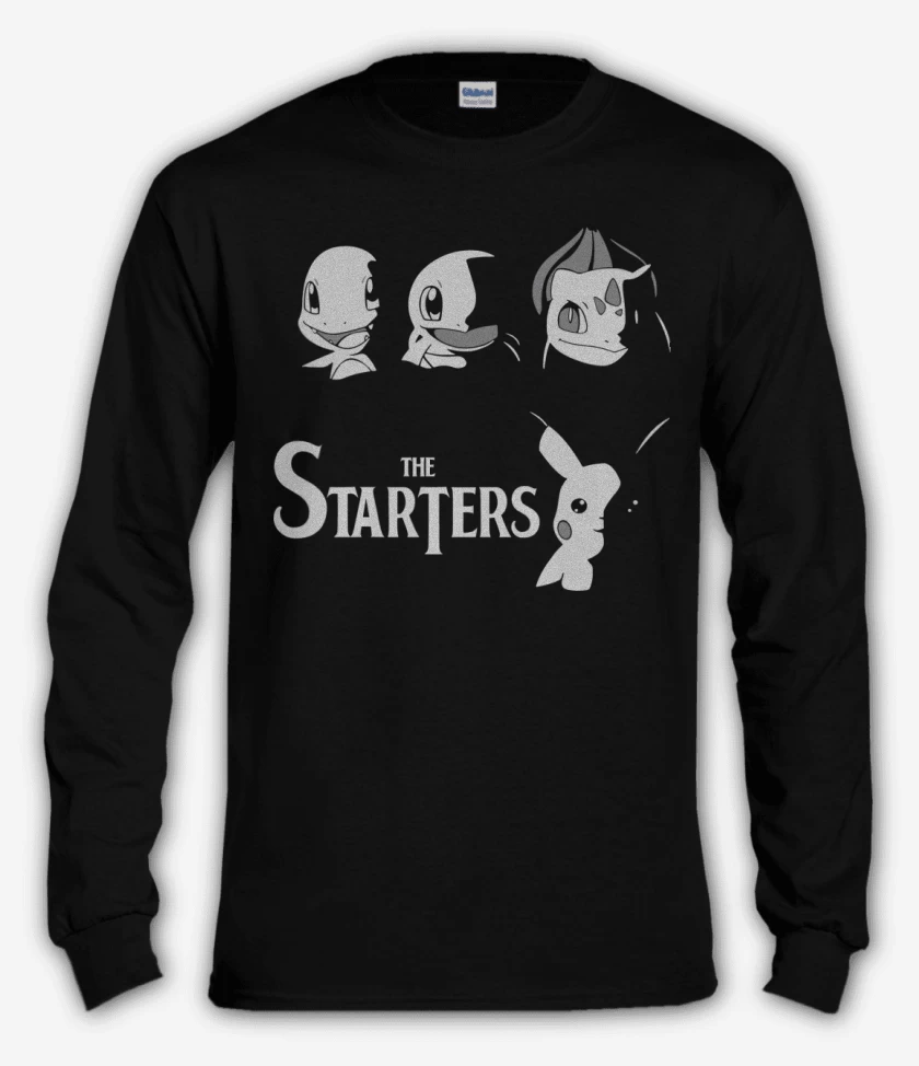 Polera manga larga Pokemon - The Starters