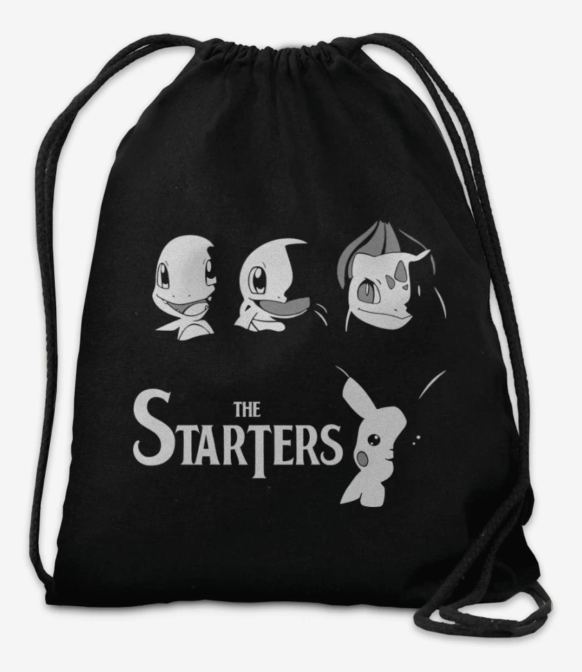 Mochila Negro de Pokemon - The Starters