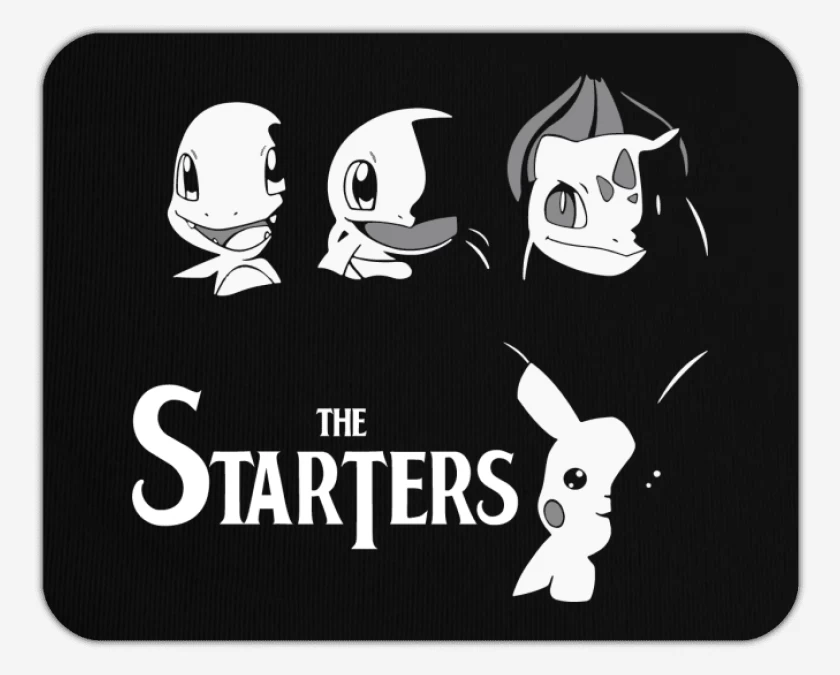 Mousepad Pokemon - The Starters