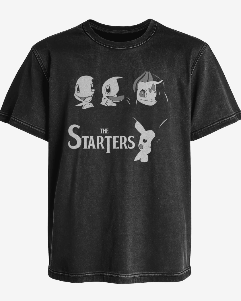 Polera desgastada Pokemon - The Starters