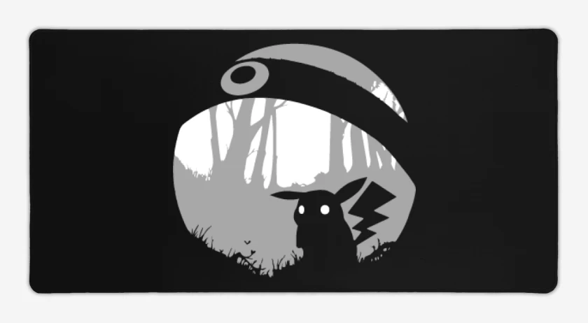 Mouse pad Gamer Negro de Pokemon - Pikachu Limbo
