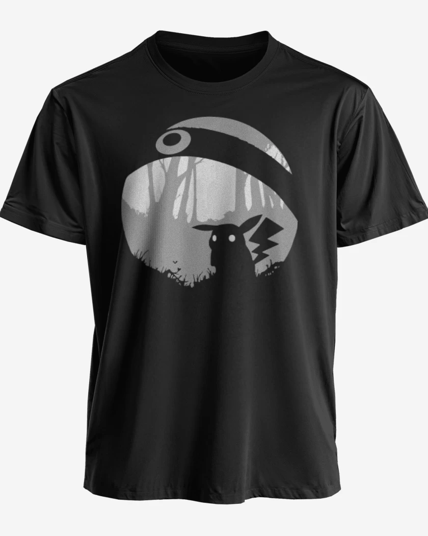 Polera premium Negro de Pokemon - Pikachu Limbo