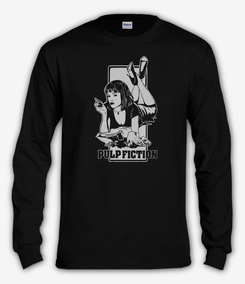 Polera manga larga Negro de Pulp Fiction - 2