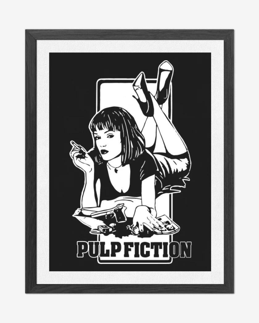 Cuadro decorativo Negro de Pulp Fiction - 2