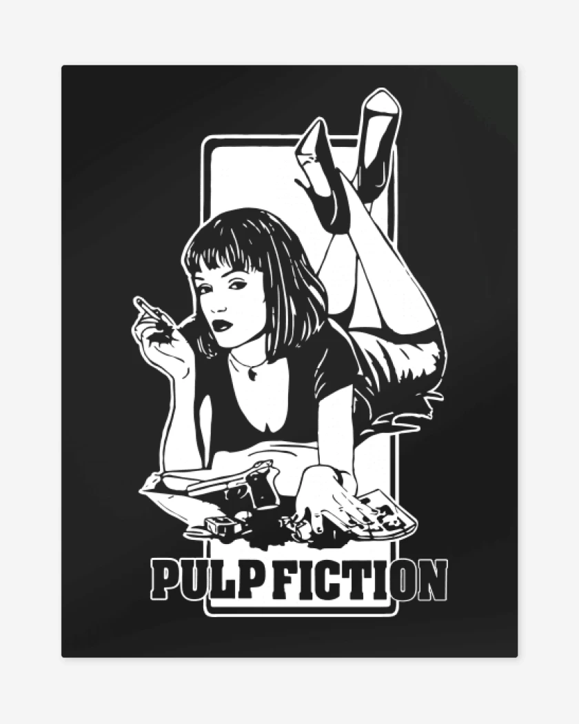 Print metalico Negro de Pulp Fiction - 2