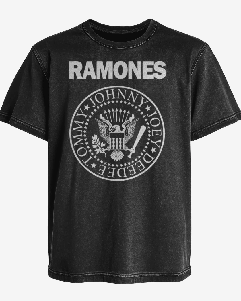 Polera desgastada Ramones