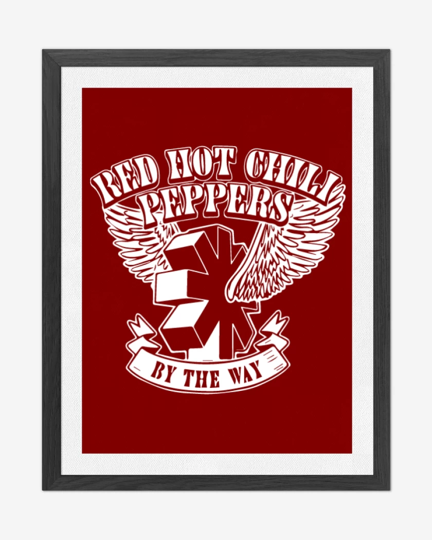 Cuadro decorativo Rojo de Red Hot Chili Peppers By The Way