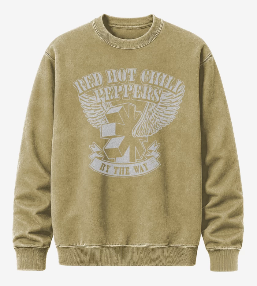 Poleron Polo Acid Wash Beige de Red Hot Chili Peppers By The Way