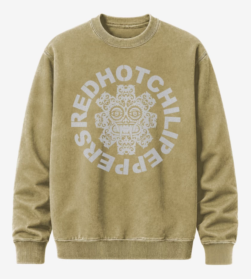 Poleron Polo Acid Wash Beige de Red Hot Chili Peppers - 2