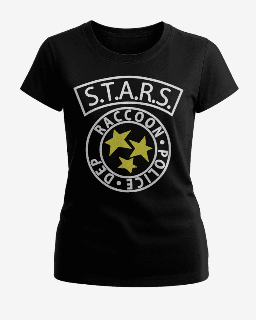 Polera de Mujer Negro de Resident Evil - S.T.A.R.S