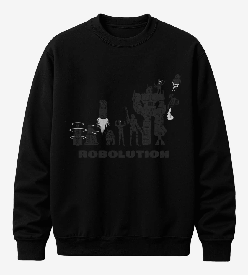 Poleron polo Negro de Robolution